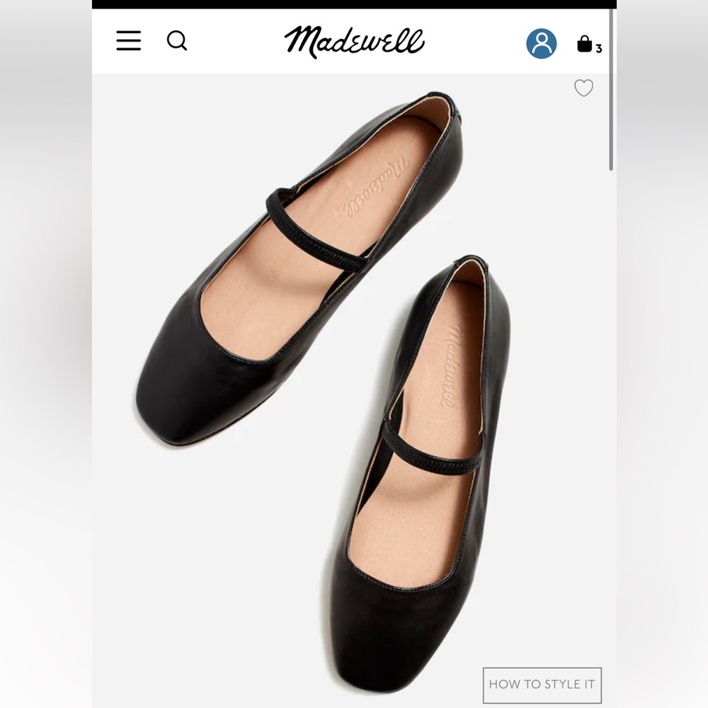 Madewell Leather Greta Ballet Flats - Picture 3 of 5